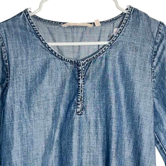 Soft Surroundings Embroidered Chambray Dress/Tunic Size XS - Picture 3 of 9